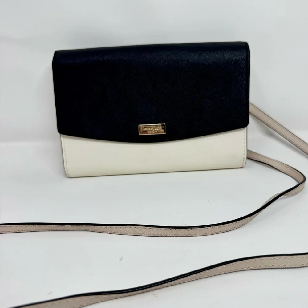Kate Spade Black and Cream Crossbody Bag - Picture 2 of 7